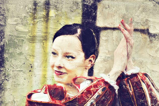 厚涂手法油画效果一键生成PS动作 Impasto Oil Paint Photoshop Action插图(13)