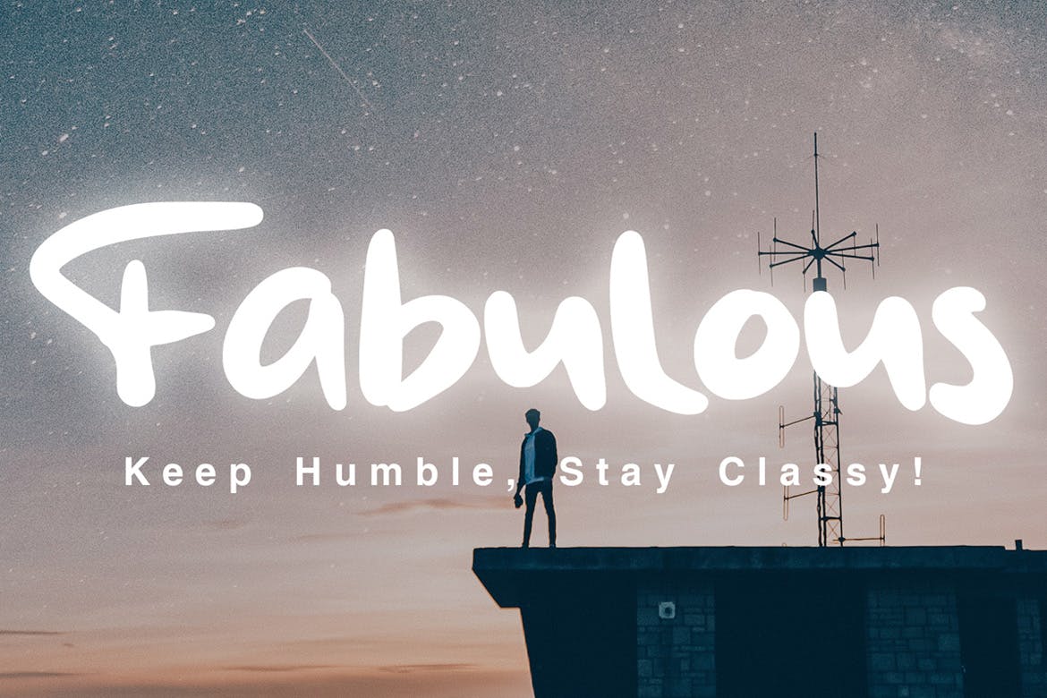 平面设计英文画笔手写字体素材库精选下载 Rich Ganbatte – Logotype Font插图(4)