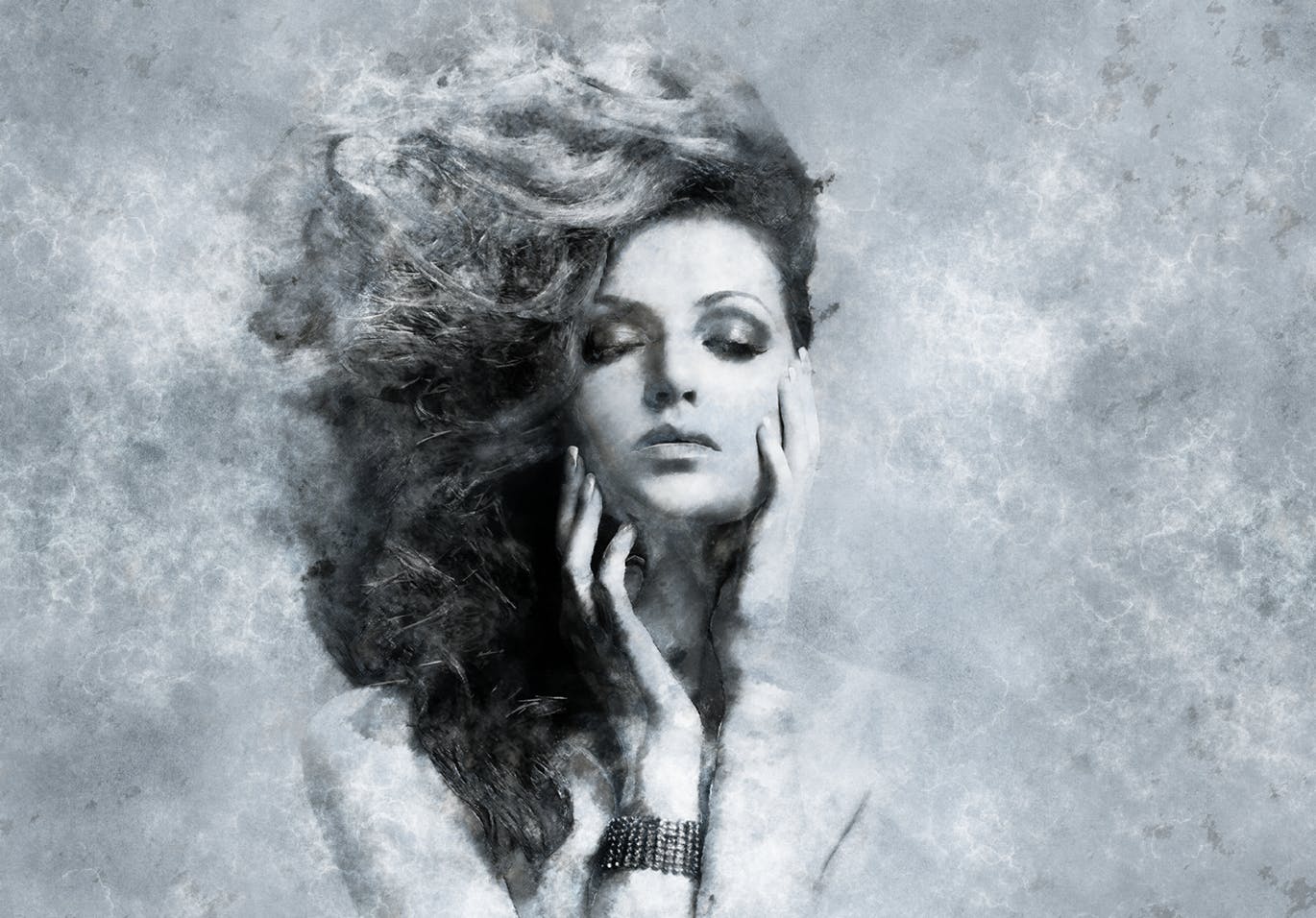 复古怀旧做旧印刷效果一键生成PS动作 Vintage Print CS4+ Photoshop Action插图(1)