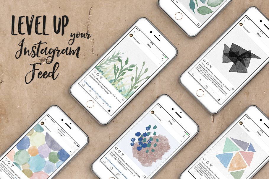 Procreate应用专用水彩印章笔刷 Watercolor Stamps for Procreate插图(3)