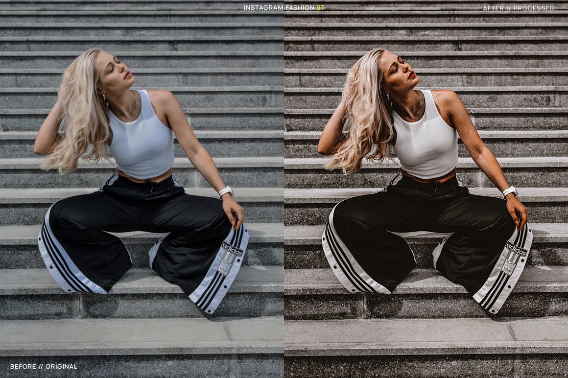 15款Instagram/Blogger照片贴图调色处理素材库精选LR预设 15 Instagram Blogger Lightroom Presets + Mobile插图(7)