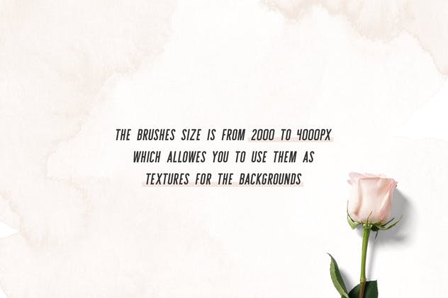 水彩画笔/图案PS笔刷合集 Aurora Watercolor Brushes Collection插图(6)