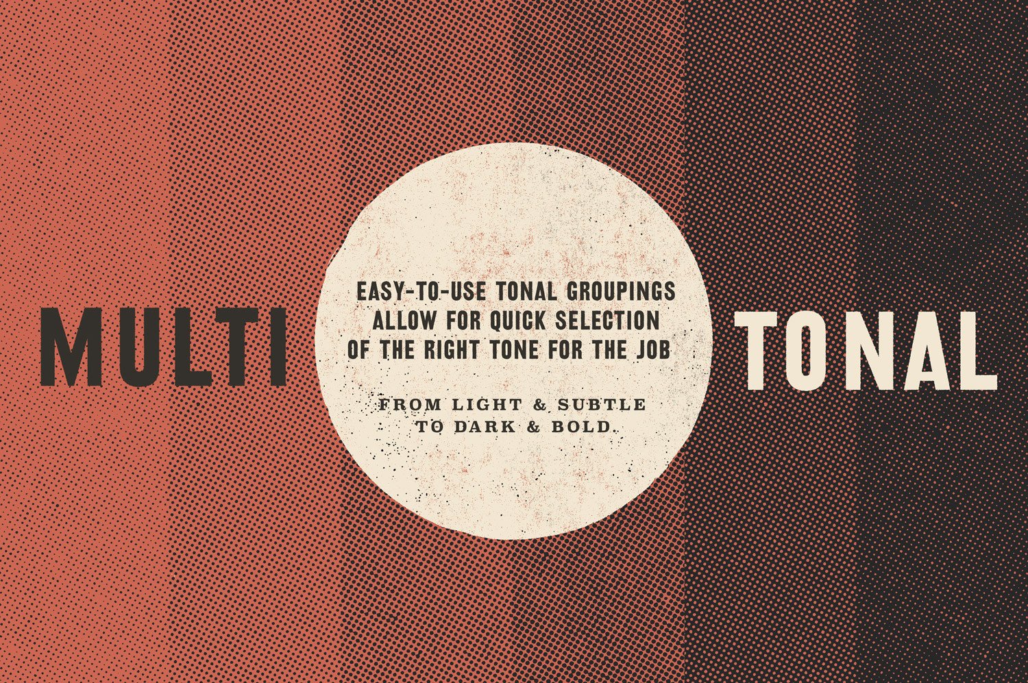 超过220种效果的半色调PS笔刷合集 BEAT TONES: Beat Up Halftone Brushes插图(1)