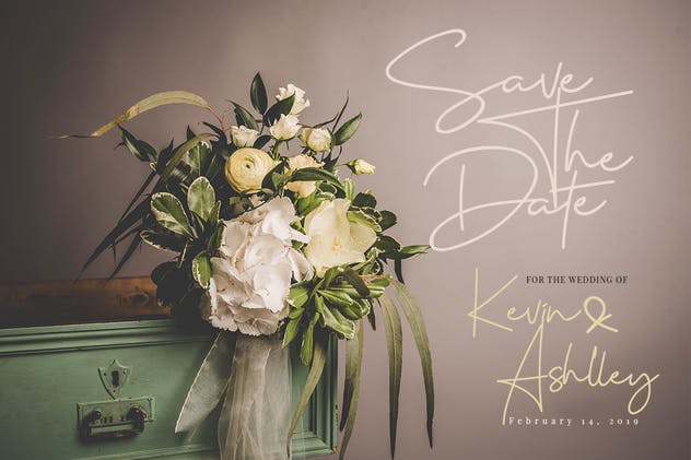 钢笔签名英文手写书法字体下载 Cervanttis Signature Script插图(3)