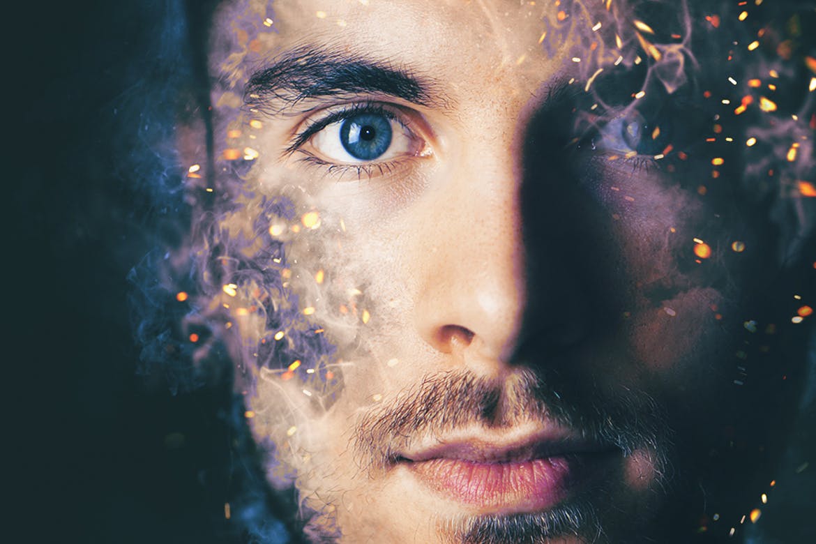 炫酷人像照片燃烧特效处理PSD图层样式 Burning Fire Photo Effect插图(3)