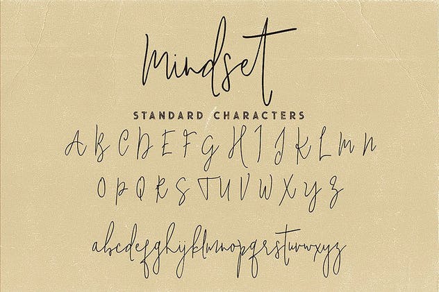 二重奏字体：手写草书书法+粗体无衬线英文字体 Mindset Font Duo插图(7)