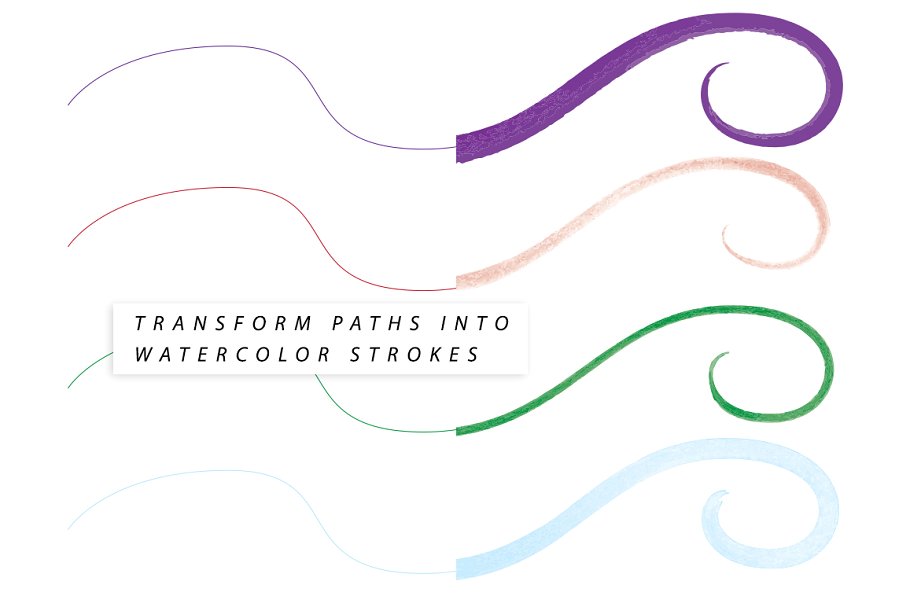 数码绘画设计师必备的270+画笔AI笔刷 Power Paint Illustrator Brushes插图(2)