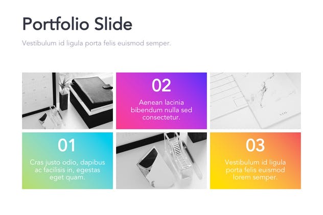 多彩渐变色Google Slides幻灯片设计模板 Colorful Bundle Google Slides插图(11)