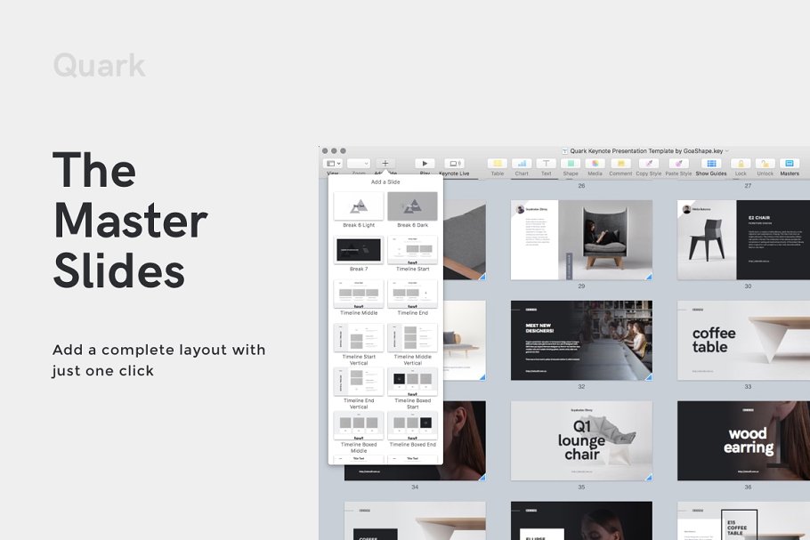 家居创意产品展示 Keynote 幻灯片模板 QUARK Keynote Presentation Template插图(15)