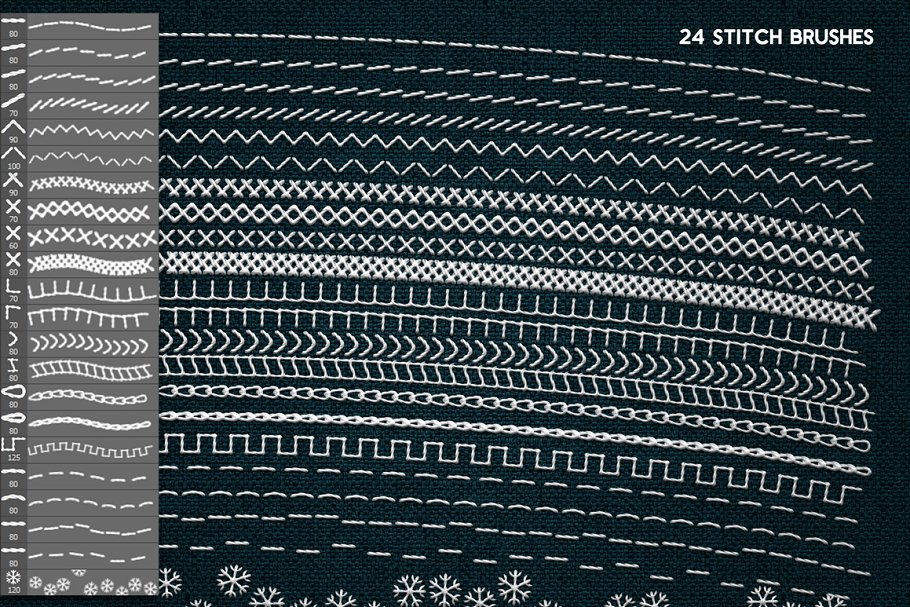 创意拼凑效果PS笔刷&图层样式合集 PATCHWORK Effect Photoshop TOOLKIT插图(5)