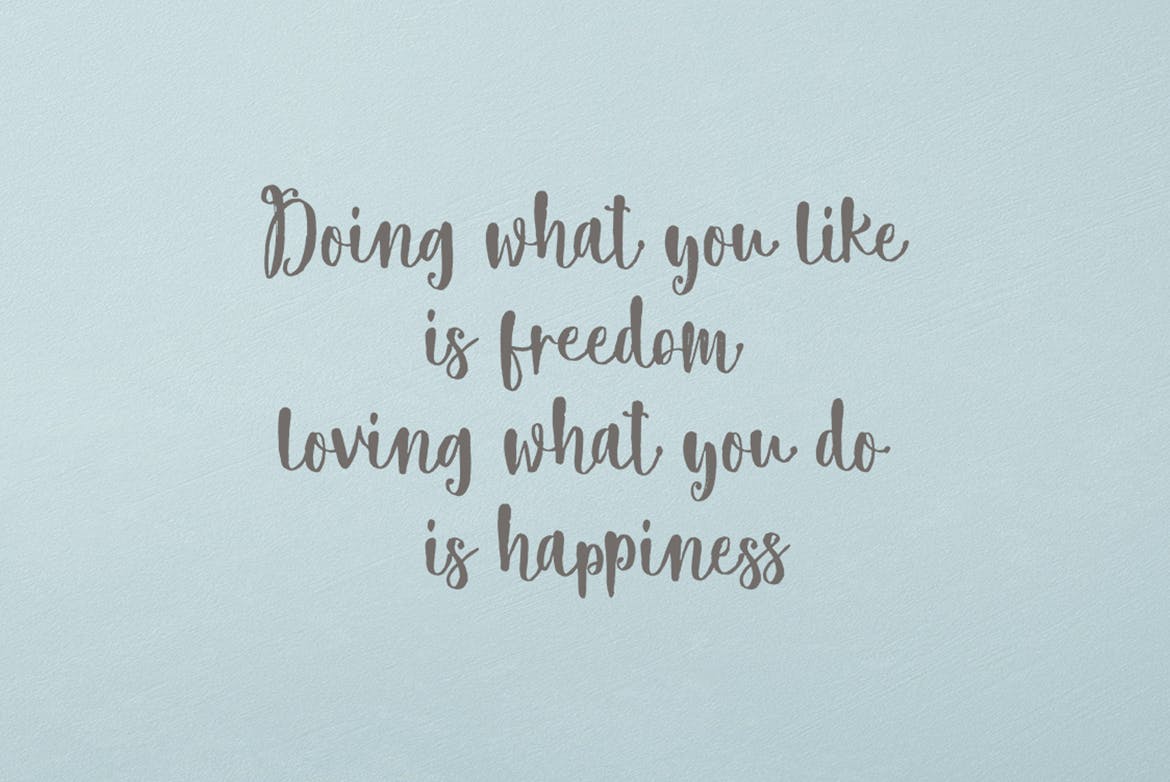 优雅小清新OpenType英文手写字体下载 Fresh Mood插图(4)