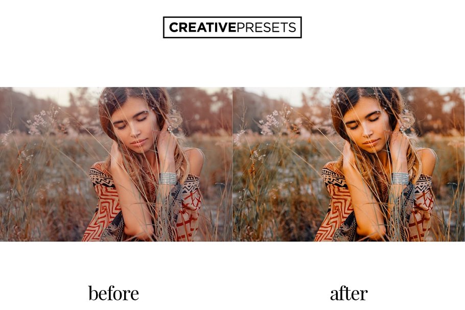 波西米亚风格色彩增强调色LR预设 Bohemian Style Lightroom Presets插图(2)