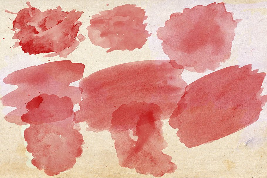 写实水彩画笔PS笔刷 Realistic Brushes插图(4)