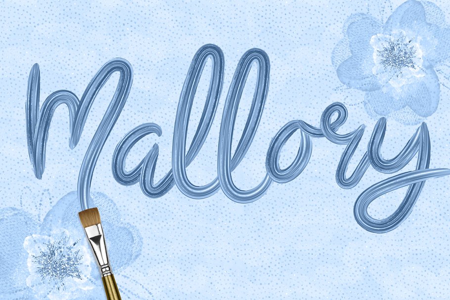 华丽的手写图形字体&PS字体笔刷 Fat & Fabulous: Graphic Brush Script插图(3)