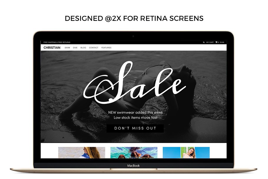 20款时尚潮流电商适用的Banner设计模板素材库精选 20 Fashion Header Banners PSD II插图(2)