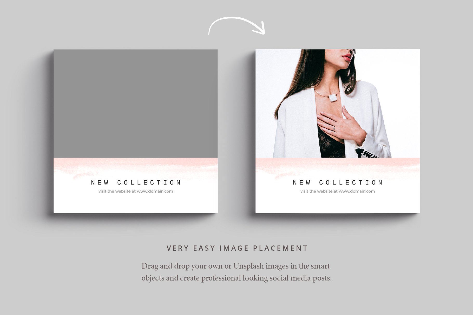 淡雅社交媒体贴图模板素材库精选 Lisbon Social Media Pack插图(5)