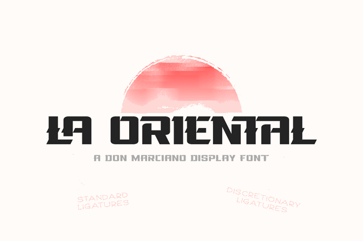 La Oriental font插图 La Oriental font插图