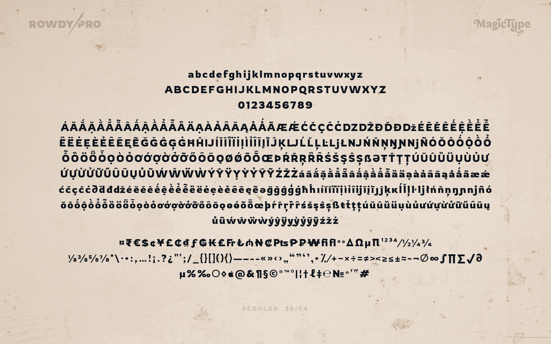 Rowdy Pro Font Family插图9