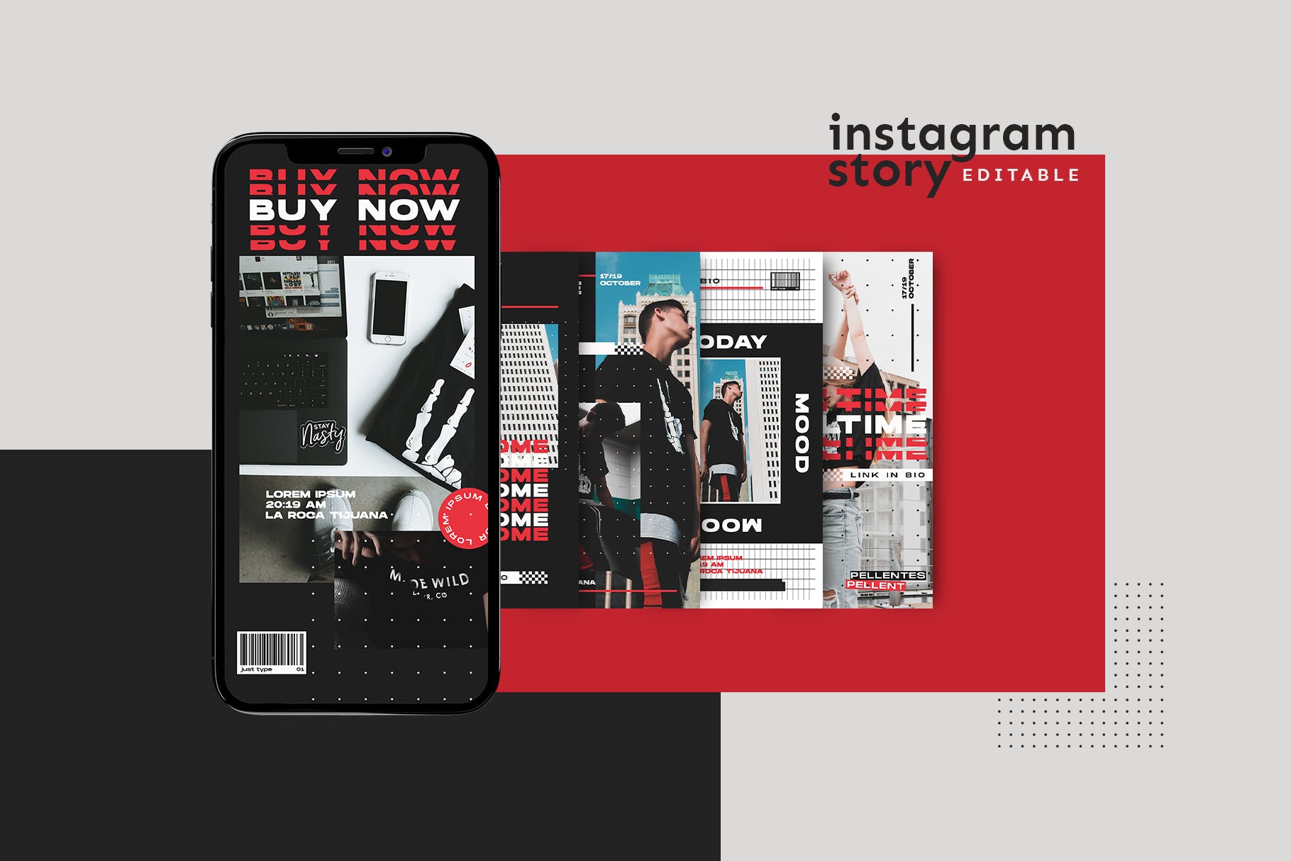 时尚潮牌Instagram社交推广贴图设计模板素材库精选 Instagram Story Template插图(1)