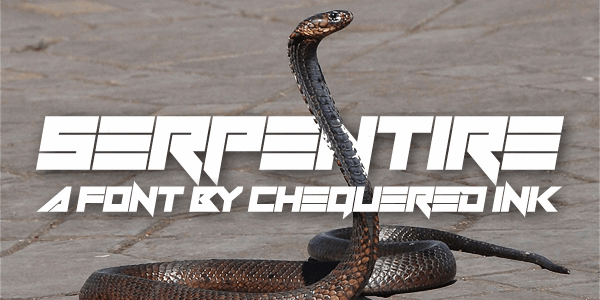 Serpentire font插图