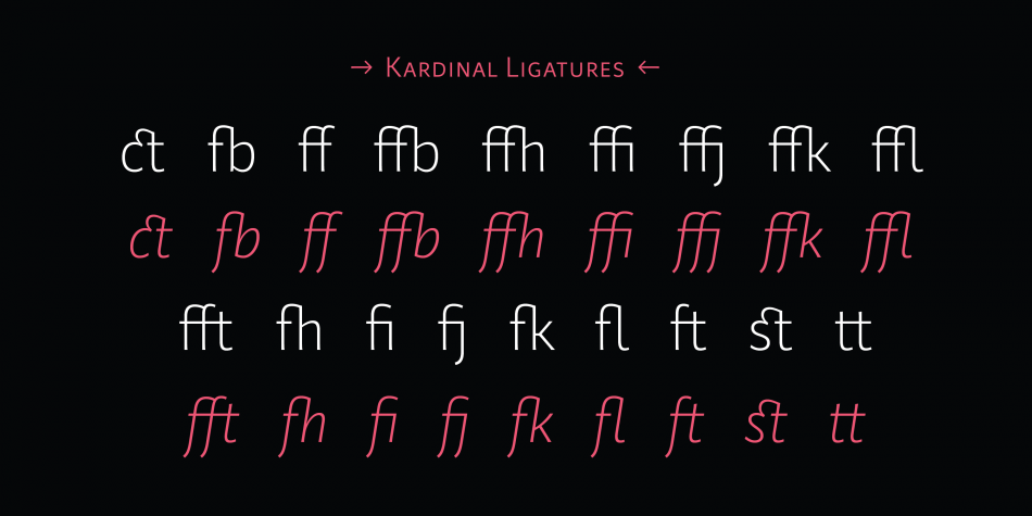 Kardinal Pro Font Family插图9