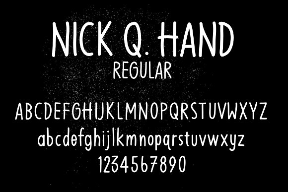 Nick Q Hand Font插图4