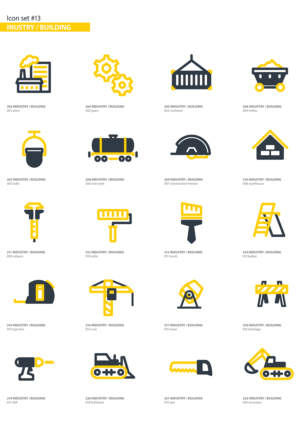 300+多行业分类扁平设计风格矢量图标素材 300+ Flat Icons Package插图(12)