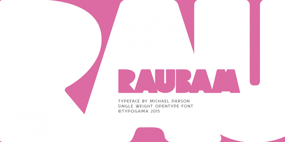 Raubam Font插图