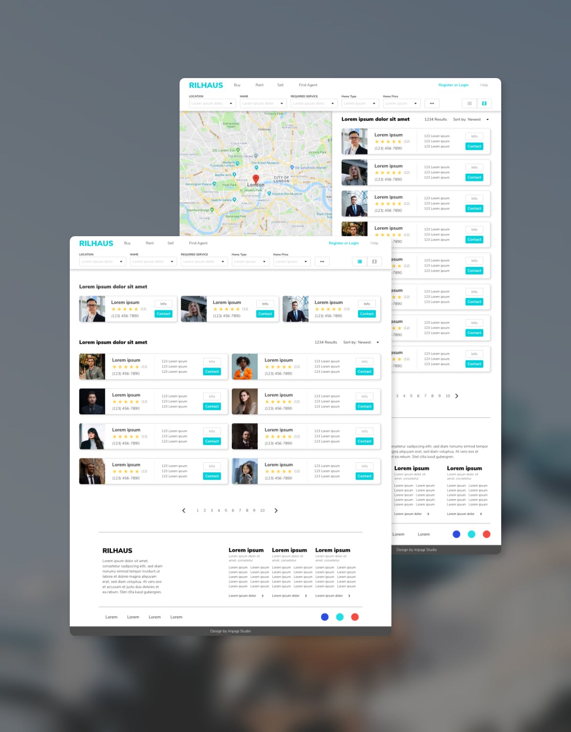 房地产中介网站设计HTML模板素材库精选 RILHAUS – Real Estate Homepage Template插图(6)