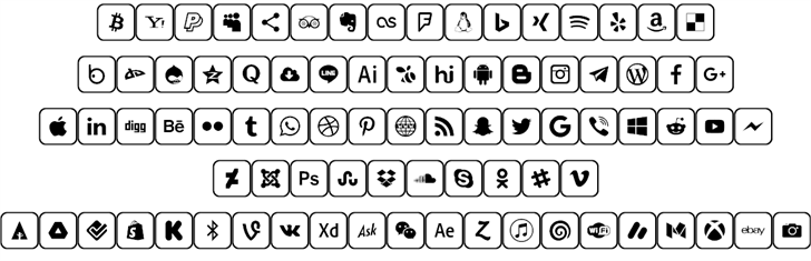 Icons 2019 font插图1