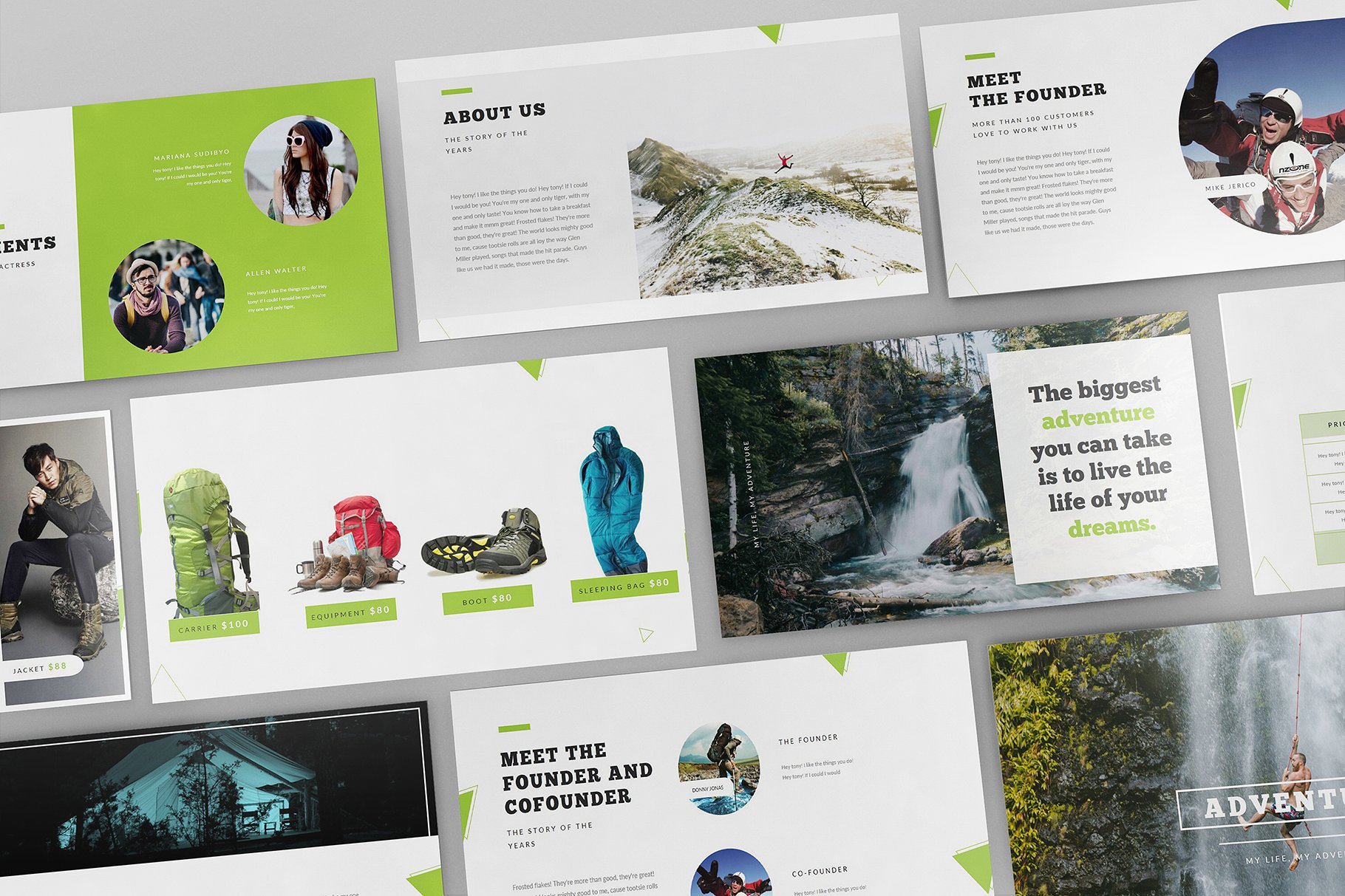 户外运动商店特色PPT模板插图(4)