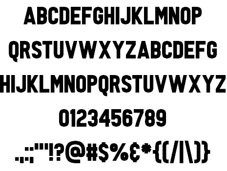 Tabloid Scuzzball font插图1 Tabloid Scuzzball font插图1