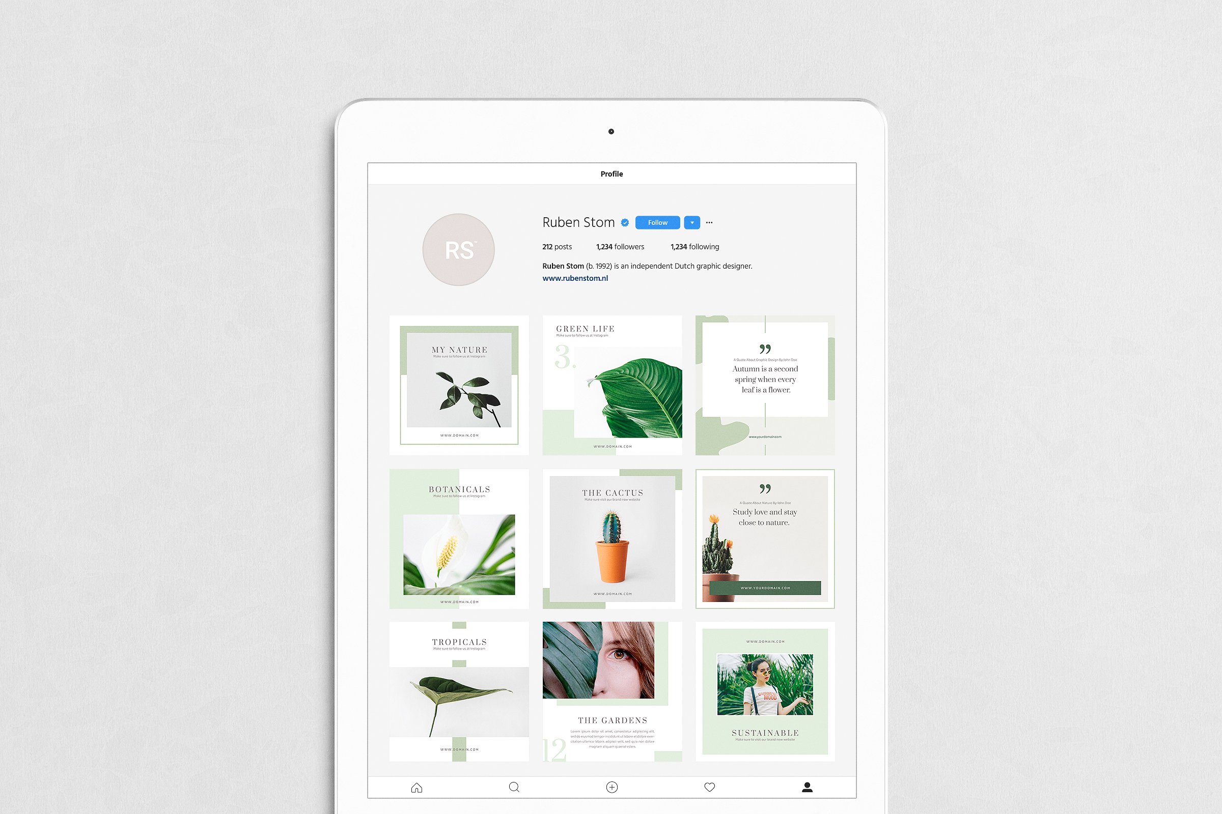 INS风社交媒体文章设计素材包 Stockholm Social Media Pack插图(7)