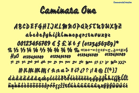 Caminata fonts插图4