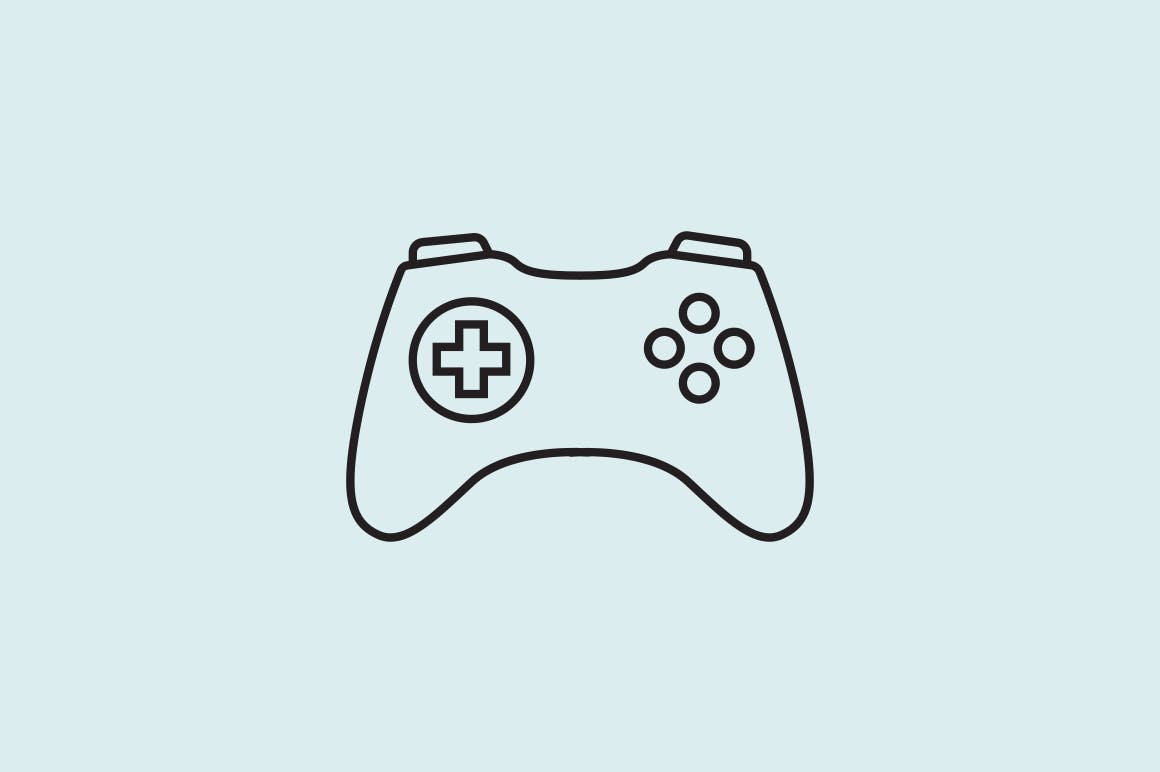 12枚视频游戏控制器矢量图标 12 Video Game Controller Icons插图(3)