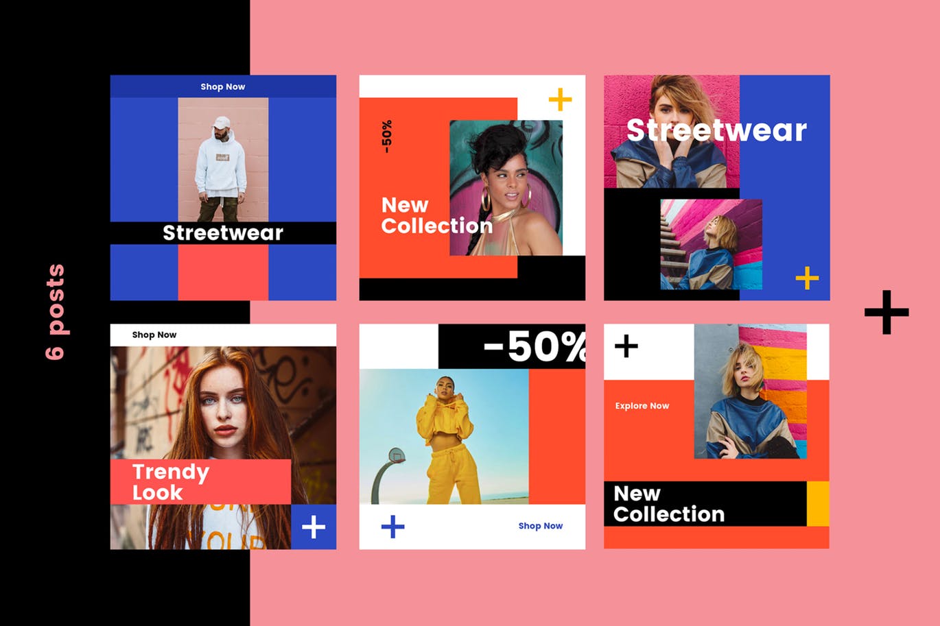 社交媒体方形品牌推广设计模板素材库精选v51 Social Media Kit (Vol.51)插图(1)