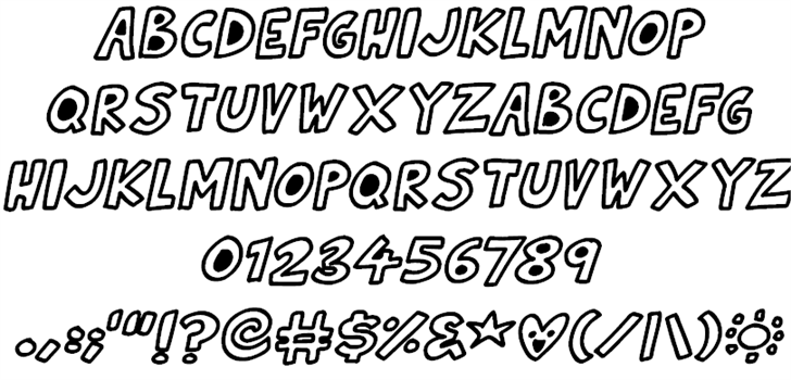 Natural Toons font插图2 Natural Toons font插图2