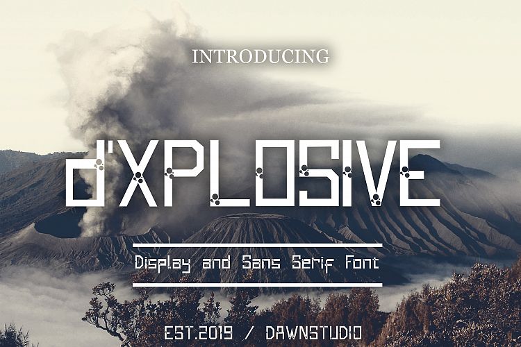 d’XPLOSIVERegular Font插图1