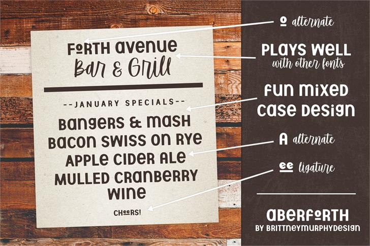 Aberforth font插图3
