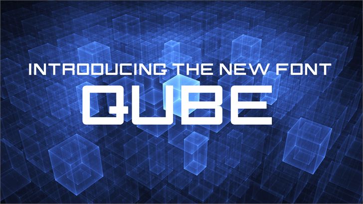 QUBE font插图