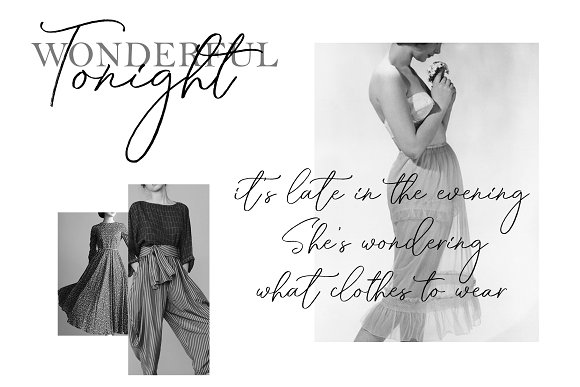 Throug Brush Font插图4