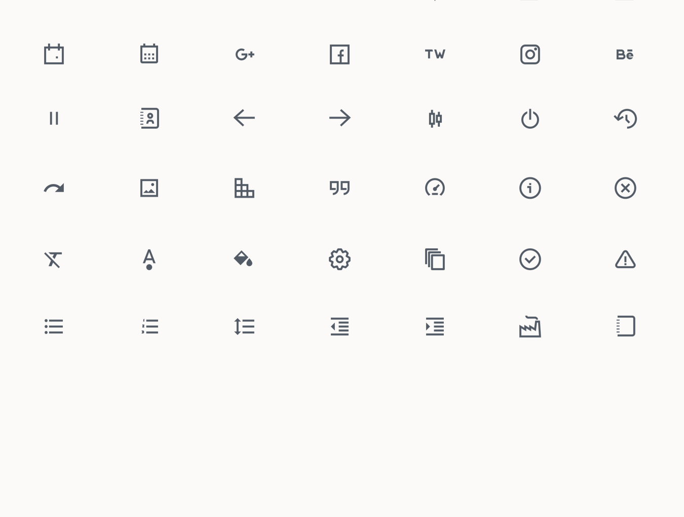 管理界面UI常用图标套装下载 [Sketch]插图(2)