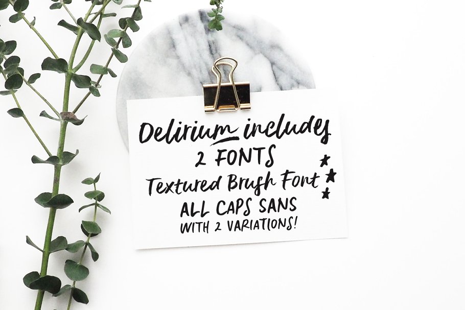 Delirium | a brush font duo插图1