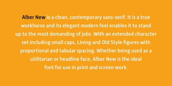 Alber New Font Family插图1