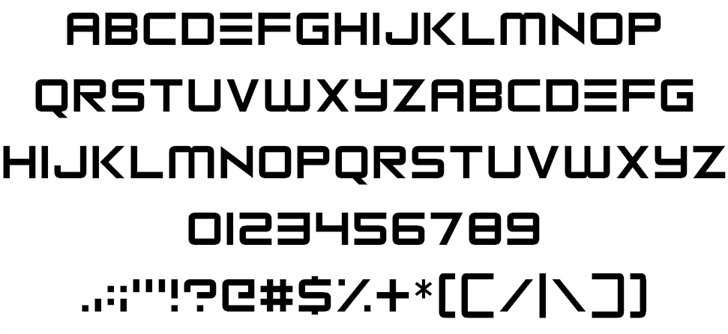 Robot Reavers font插图2