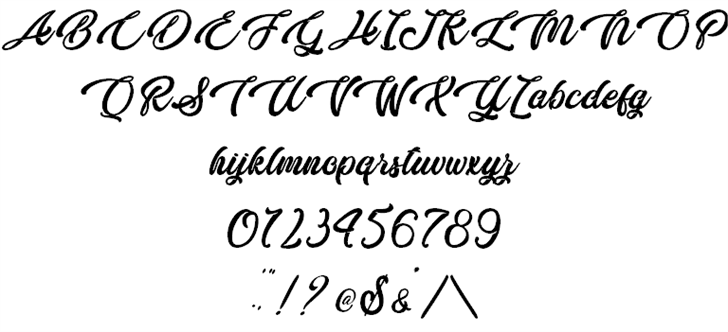 Butterfly Kiss – Personal Use font插图1 Butterfly Kiss – Personal Use font插图1