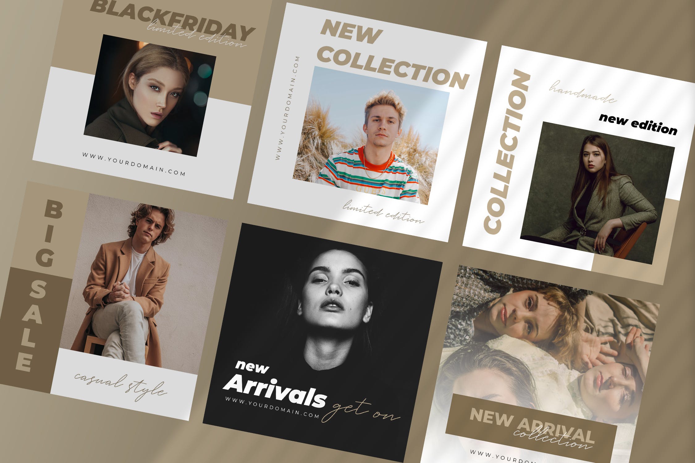 时尚大牌社交促销广告设计模板素材库精选 Ten – Social Media Kit插图(3)