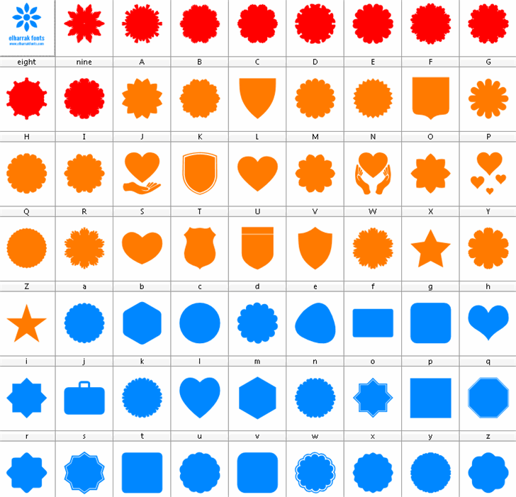 Font Shapes 2019 font插图