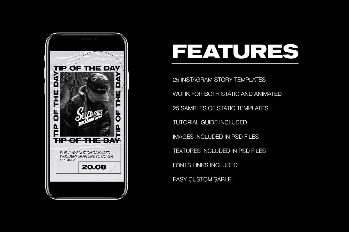 时尚动画Instagram社交媒体故事插图(1)