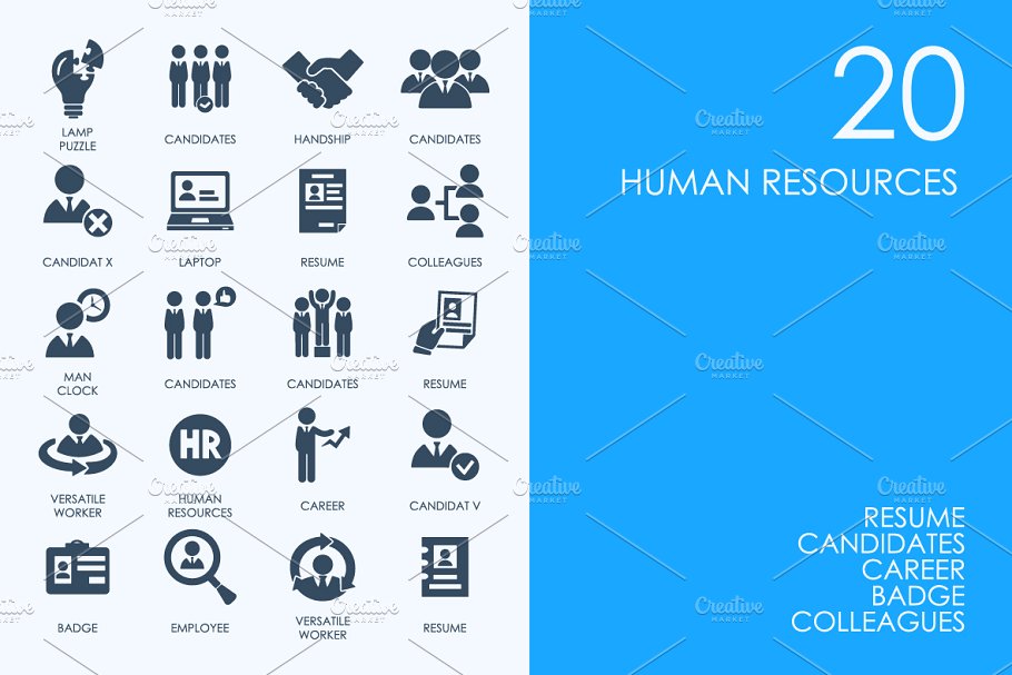 超级图标合集[127个分类，2500+枚图标] BLUE HAMSTER Icons Library插图(5)